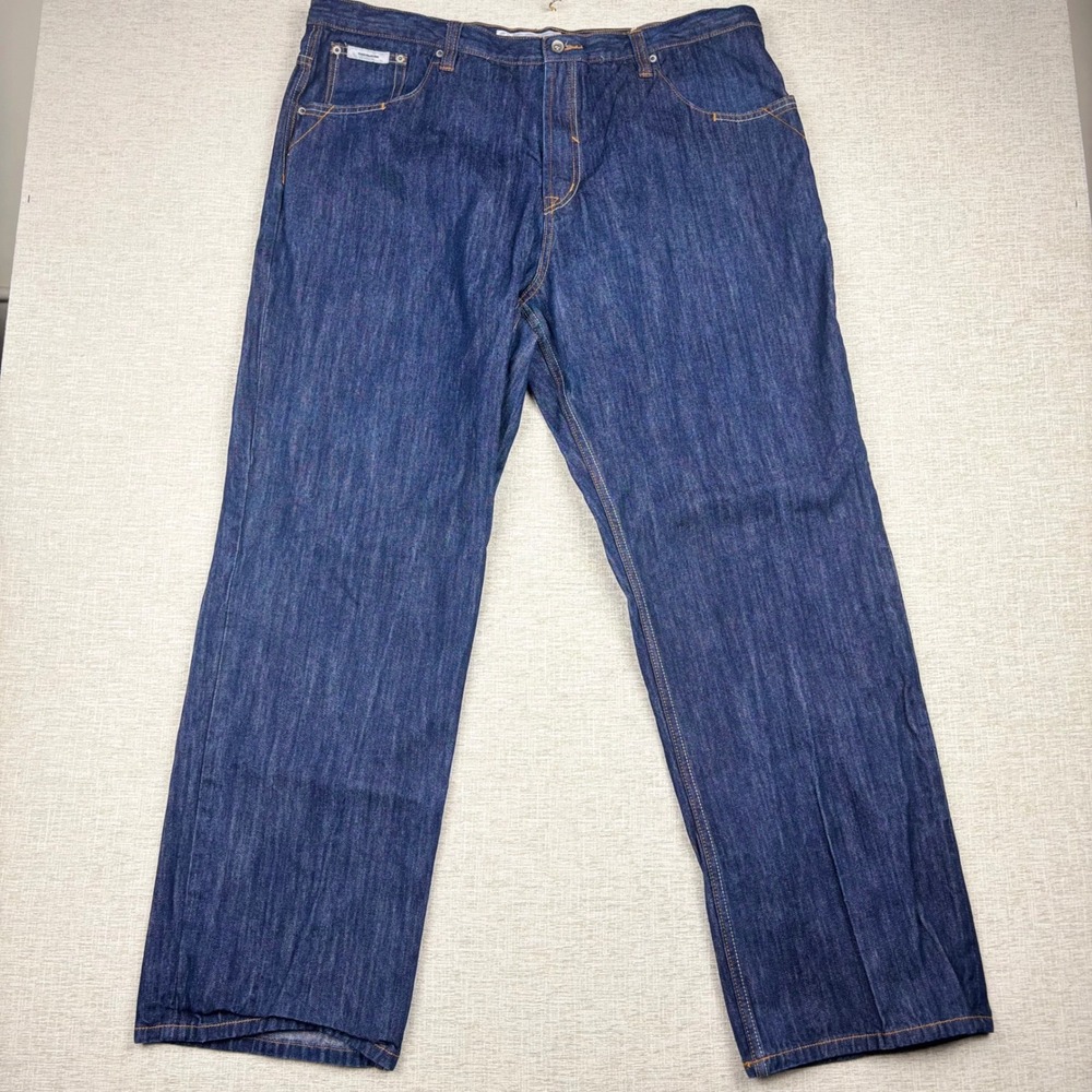 Rocawear Mens Baggy Studio C Jeans Dark Wash Y2K Loose Fit Denim 42x32